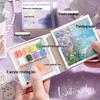 Girls' Mini Watercolor Painting Set with Easel and Pigment Box