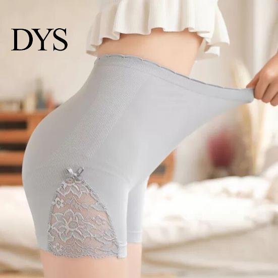 Safety Shorts Women Pants High Elasticity Tummy Control Seamless Lace Anti-exposure Waist Cotton Crotch Panties Slim Fit Quick Dry Mini Skirt