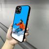Skiing Snow Snowboard Ski Phone Case For Iphone 17 16 15 14 13 12 Pro Max Xr Air Plus Skin Feel Black Hard Shell Cover