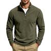 Men Zipper Sweatshirts Quarter Zip Pullover Half Zipper Hoodie Men Gym Man Autumn Solid Men's Sweatshirt Coat