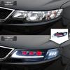 09-13 Kia Forte LED Projector Headlight Assembly with Daytime Running Lights & Flowing Turn Signals
