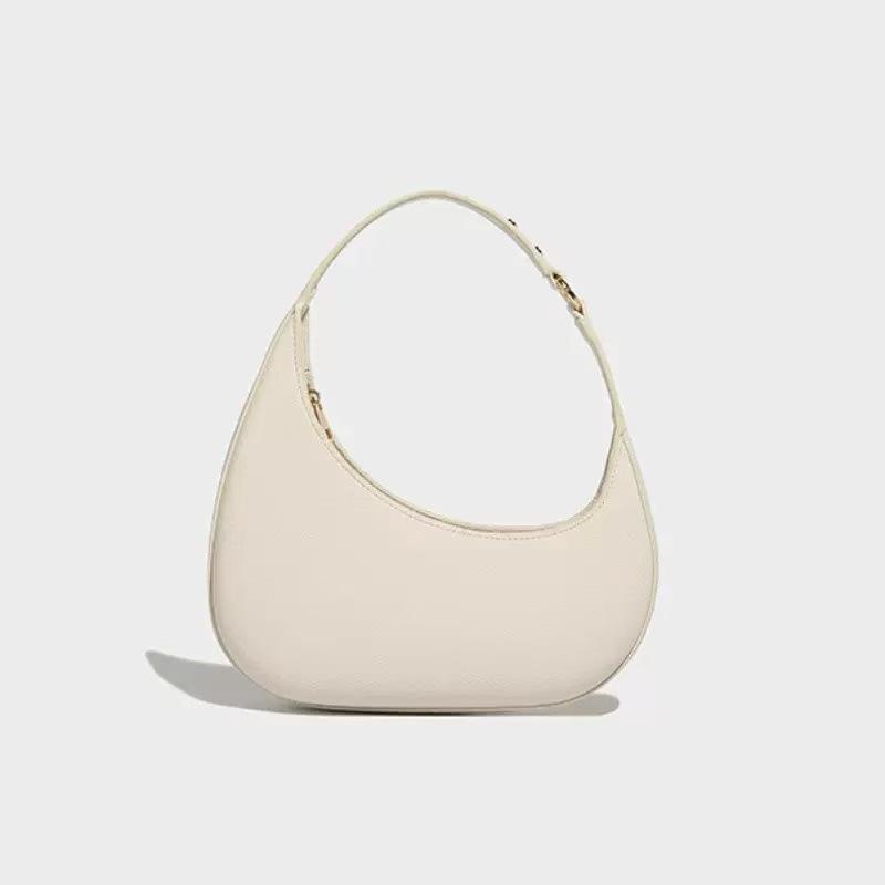 Single Shoulder Armpit Bag, Fashionable and Versatile, Exquisite Half Moon Shaped Staff, Hand-held Crescent Shaped Women's Dumpling Bag, Hand-held