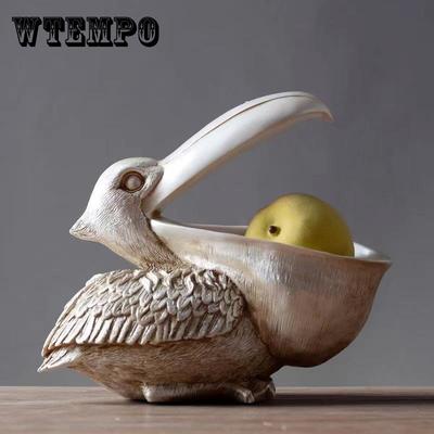 Nordic Resin Toucan Key Storage Box Living Room Table Decoration Creative Statue Home Finishing Decor Porch Key Storage Key Organizer Box Art Craft