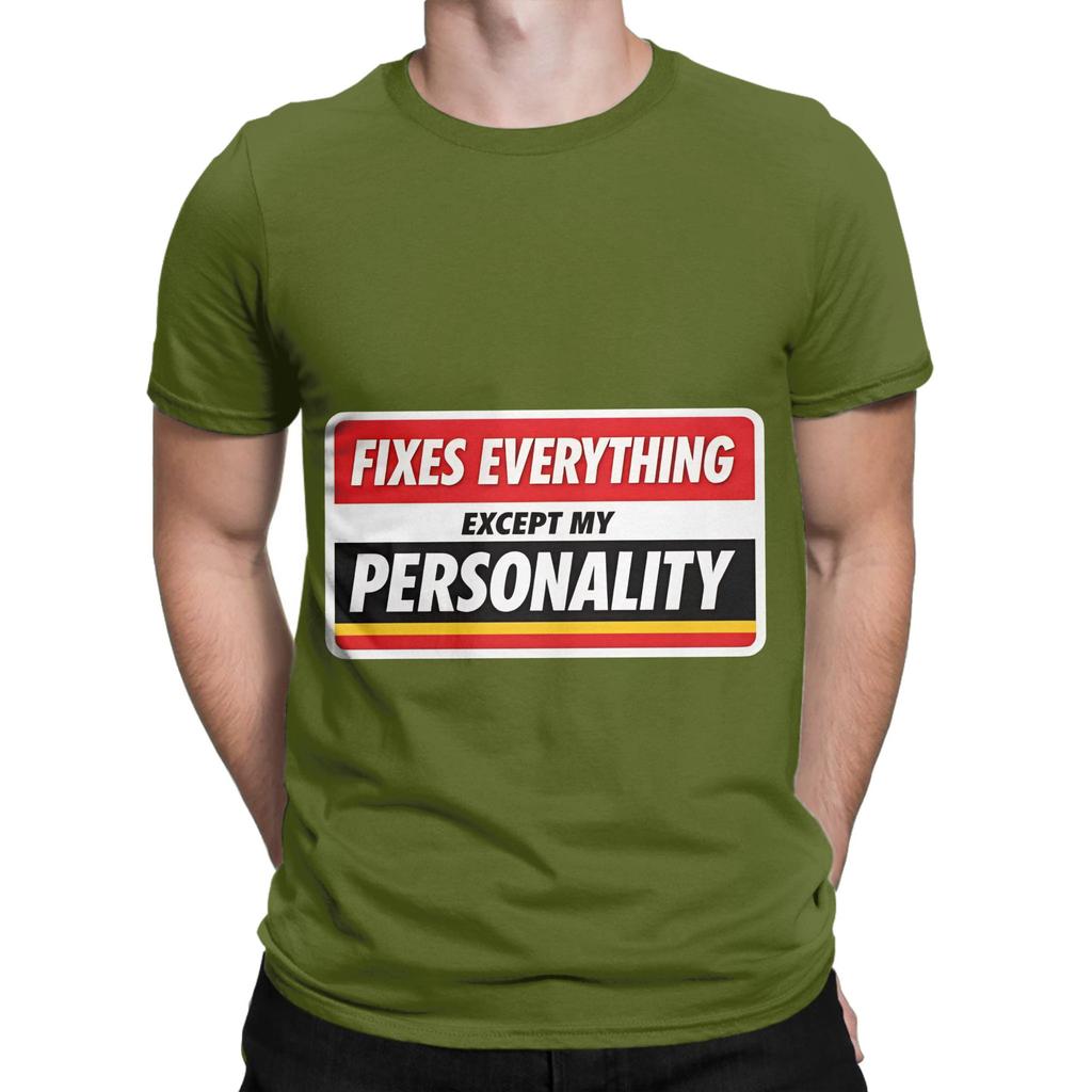 Fixes Everything Except My Personality Funny Tylenol Meme Sticker Novelty Graphic 100 Cotton TShirt Tylenol Tees Tops For Unisex