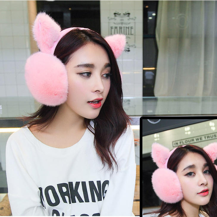 Buy Winter Comfort Round Plush Ear Pad Back Wear Earmuffs Warm Earmuffs