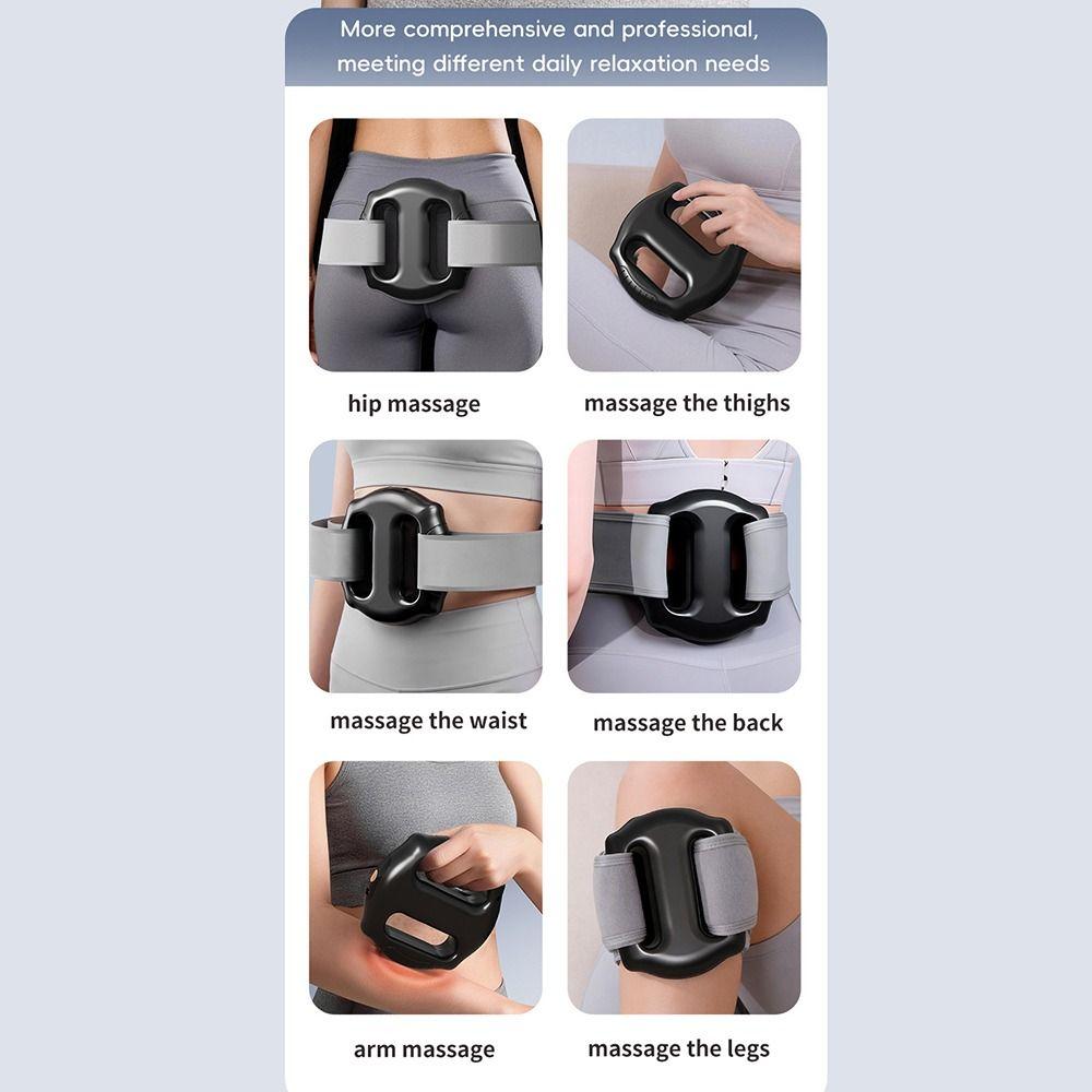 Portable Electric Fascia Ring Full-Body Muscle Handheld Massager Yoga