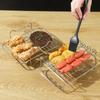 4pcs Air Fryer Rack Silicone Basket Oven Baking Tray Liner Double Layer Roasting Rack for AF400UK Air Fryer Accessories