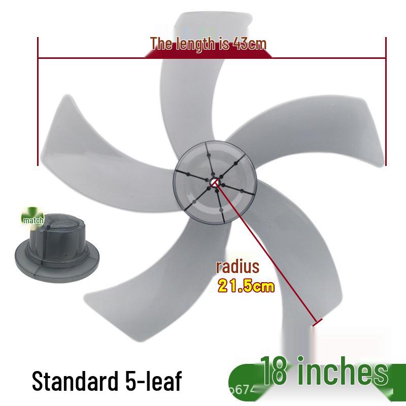 Accessori Ventola Universale Silenziosa a 5 Pale: 12/14/16 Pollici per Ventilatori da Scrivania, da Pavimento e da Parete (400 millimetri)