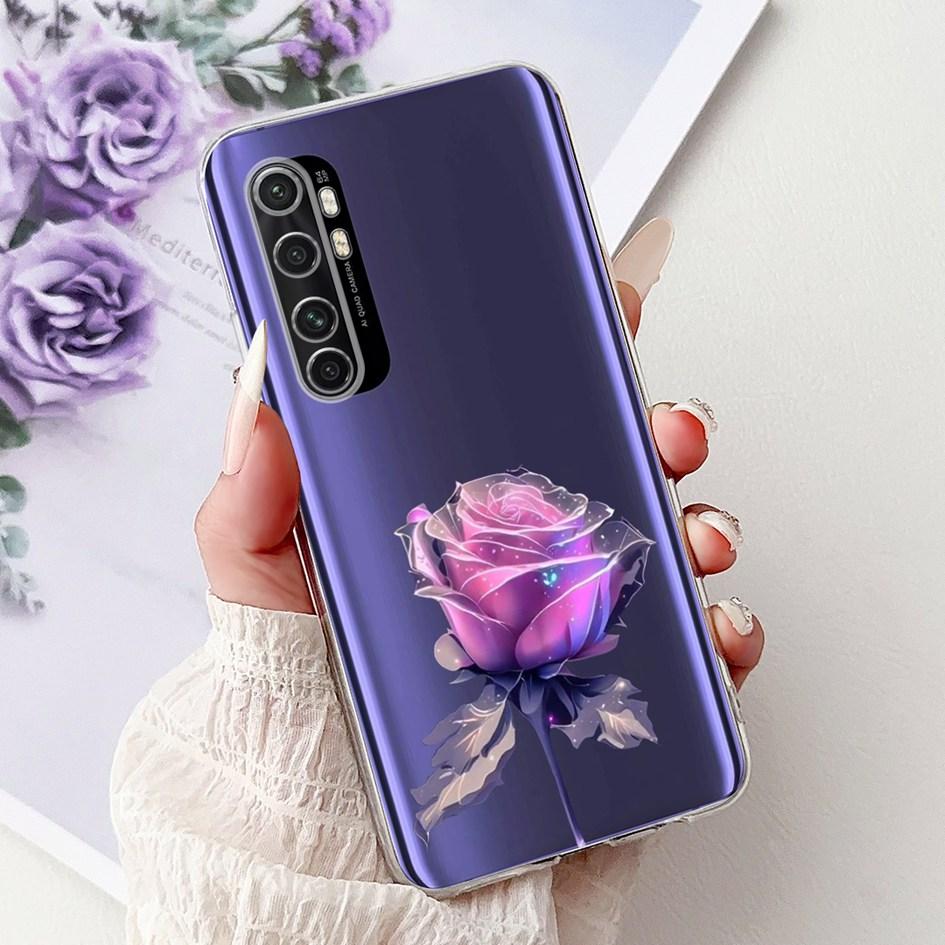 Case For Xiaomi Mi Note 10 Lite Back Cover Clear Silicone Funda Marble Cat Cartoon Coque For Xiaomi Note 10 Mi Note10 Pro Covers