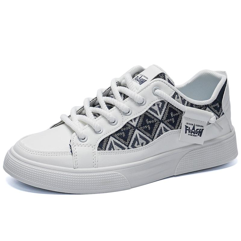 Mens Thick Sole Vulcanized Shoes Male Sneakers Summer Breathable Casual Sports Shoes Trend Flat Shoes Korean Plate Walking Shoes