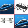 Car Cover Detector Trims ABS Armrest Handrail External Door Bowl Sticker Lamp Frame For Renault Captur 2015 2016 2017 2018