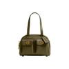 Twin Turnlock 20 Leather Handbag Women Handbags Olive-Green CCC55-1ZOLV