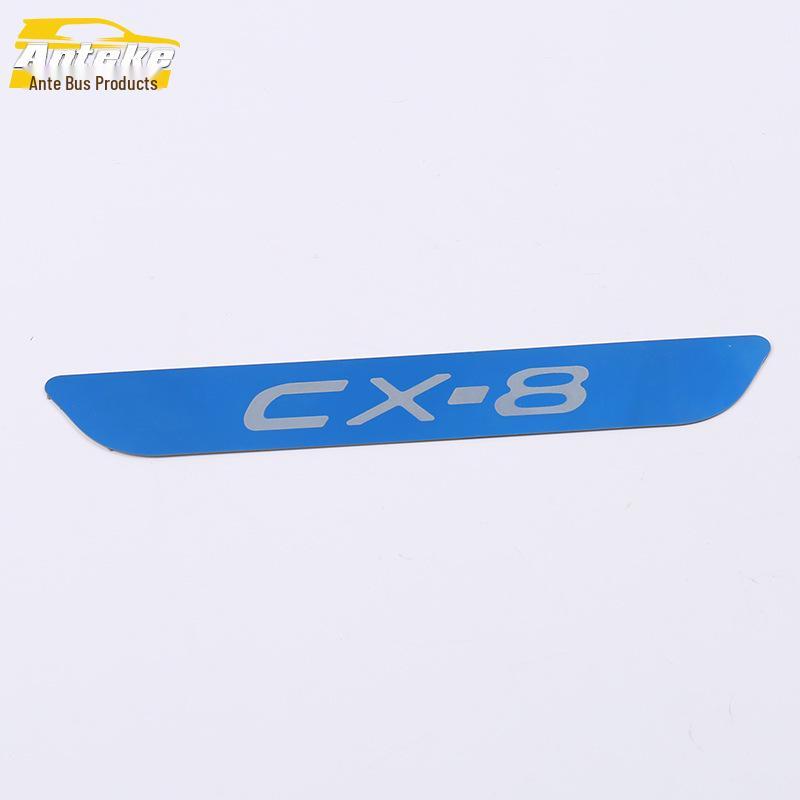 19 CX8 Rear Guard Plate Sequin & Tailgate Trunk Protection Pedal, Stainless Steel Modification Accessory
