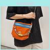 Borsa a tracolla in nylon stile street con design colorblock per l'uso quotidiano