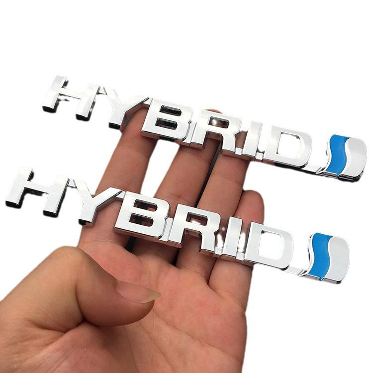 Metal Hybrid Car Logos for Camry, Reiz, Corolla, Levin - HYBRID Stickers