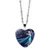 Collana Principessa Disney Frozen Bambini Anime Figure Principessa Elsa Anna Ciondolo Amore Gioielli Accessori Regalo Compleanno Bambini