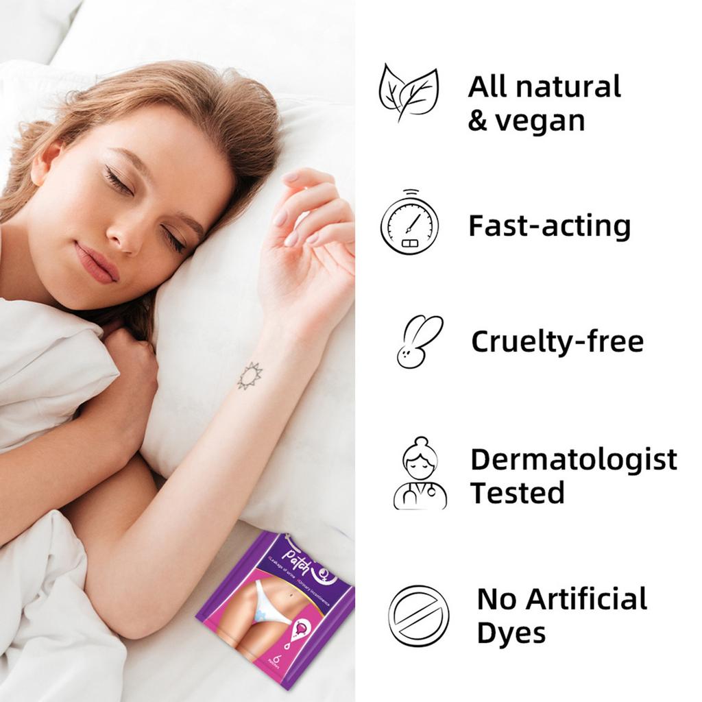 Adesivo para Incontinência Urinária Feminina, Controle da Incontinência Urinária Pós-Parto, Adesivo para Saúde Feminina, Controle da Bexiga.