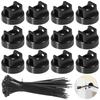 Universal Magnetic Wire Tie Holders Including 22mm Magnets Base and Tie for Indoor Outdoor Cable Management