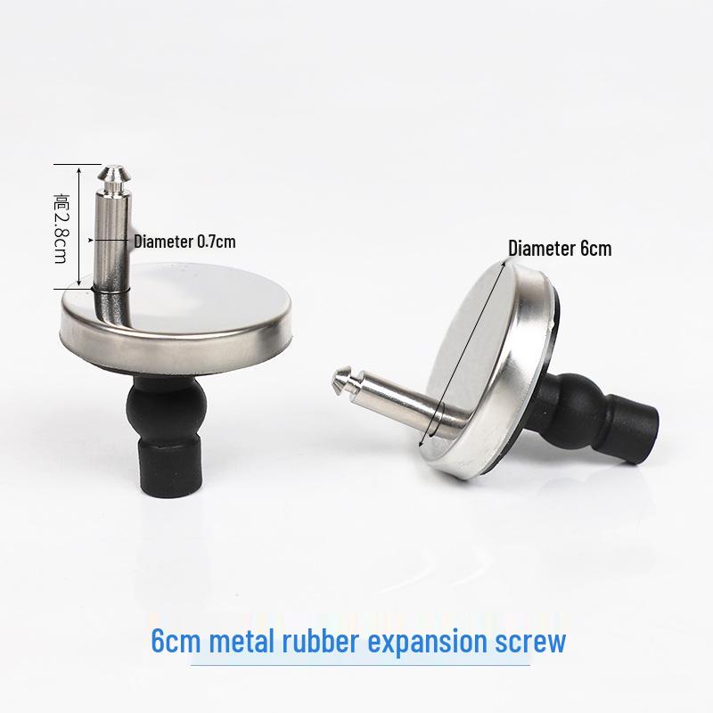 Universal Toilet Seat Screws and Fixing Nuts - Round Bottom-Mount Bolts