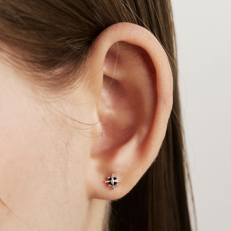 Hei [sv925] Airship Cubic Earring
