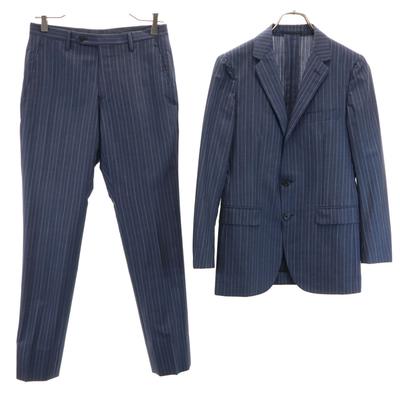 UNITED ARROWS Wollmischung Gestreiftes Muster Anzug Setup 42 Marine Herren Gebraucht