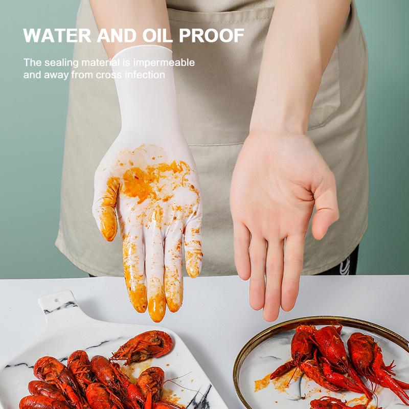 Thickened Disposable Nitrile Latex PVC Gloves: Edible-Grade Protection for Beauty, Kitchen, and Catering Use