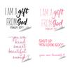 Removable Glass Decor for Home Inspirational Quote Decals Mirror, Motivational Saying Affirmation Stickers, Waterproof Wall Art Mirror Static Sticker