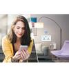Smart Wall Outlet 2.4G WiFi Touch Light   Voice Control Smart Plug with USB and TYPE C   Port For   95‑250V