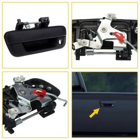 For Chevrolet Colorado GMC Canyon 2004-2012 Tailgate Handle Textured W/ Lock