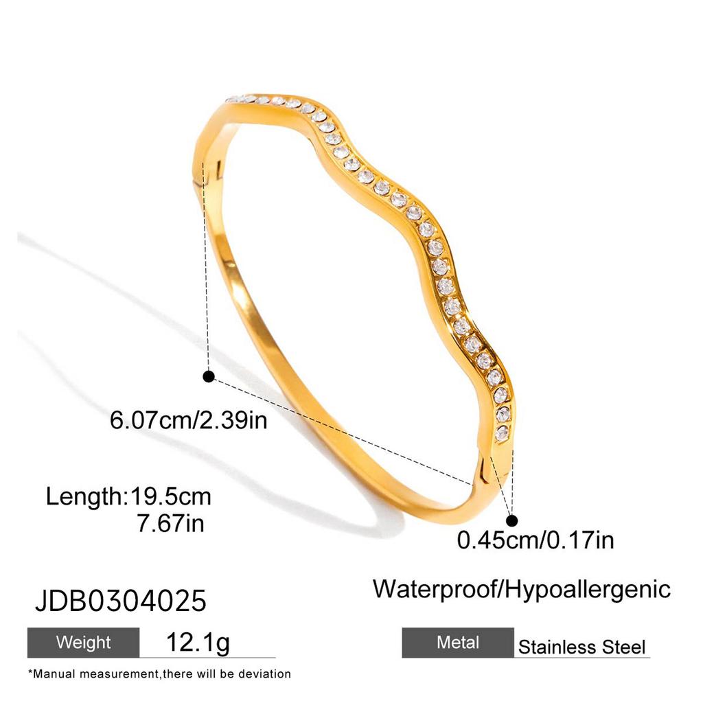 JYL TS Bracelet  Shine Open Cuff Enhances Radiance & Fortune