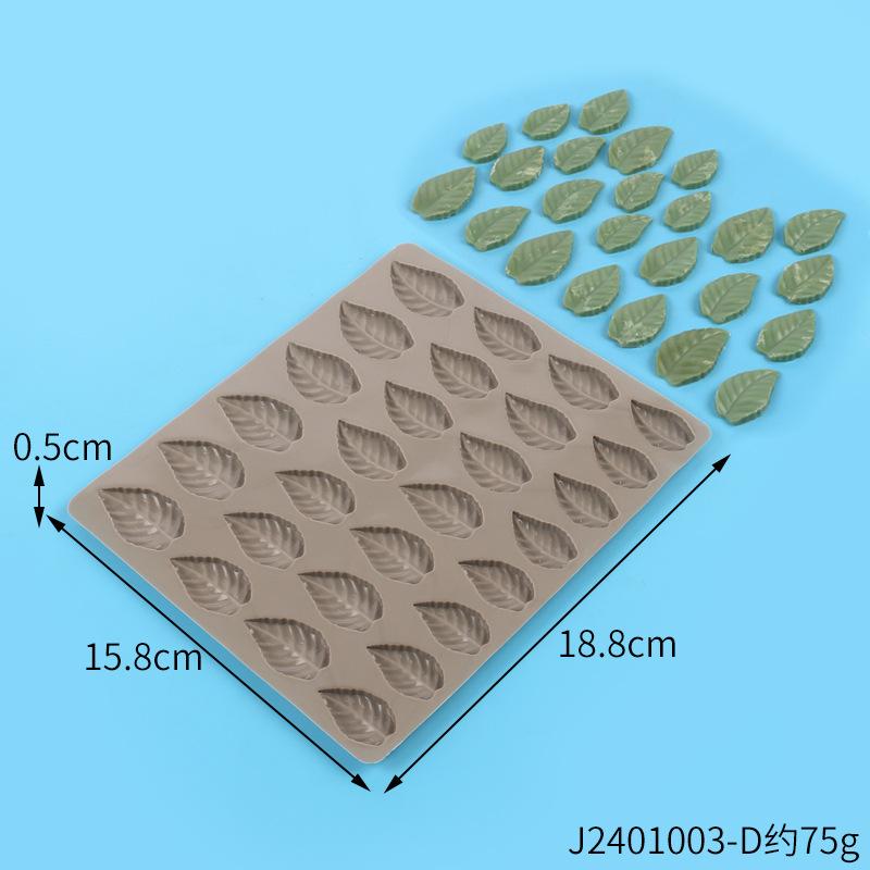 Chocolate Mold Kitchen DIY Baking Tools Cake Decoration Pumpkin Flower Leaf Ghost Jelly Mould Creative Ice Lattice Silicone Mold