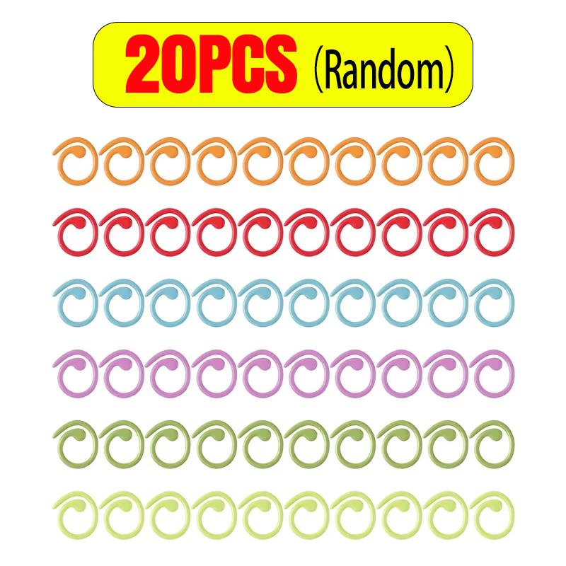 

Metal Spiral Stitch Markers Multicolor Knitting Locking Stitch Markers Ring For Crocheting Knitting Houhoseld DIY Craft Supplies