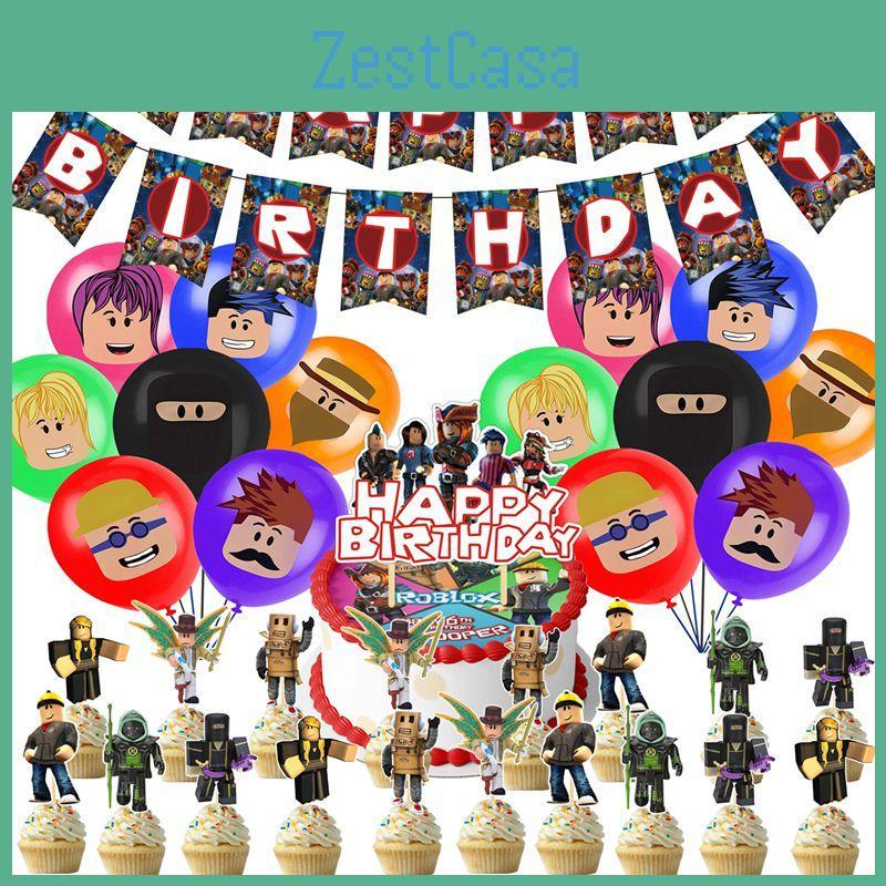 Birthday Boys Kids Party Supplies Decor Suit Banner Balloon Cake Topper