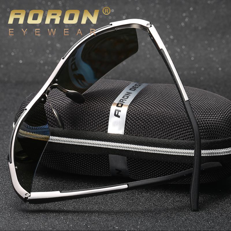 AORON Markendesign Aluminium-Magnesium-Rahmen Polarisierte Sonnenbrille Modeaccessoires Outdoor UV400 Reiten Radfahren Angeln Fahren Sportbrillen