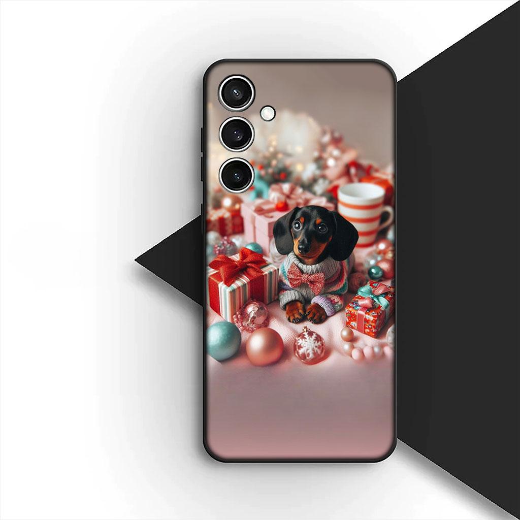 Phone Cover for Motorola Moto G86 G57 E14 E15 G14 G34 G35 G84 G24 A54 G15 Power E22 Casing Soft Case Wallpaper Dachshund Dog