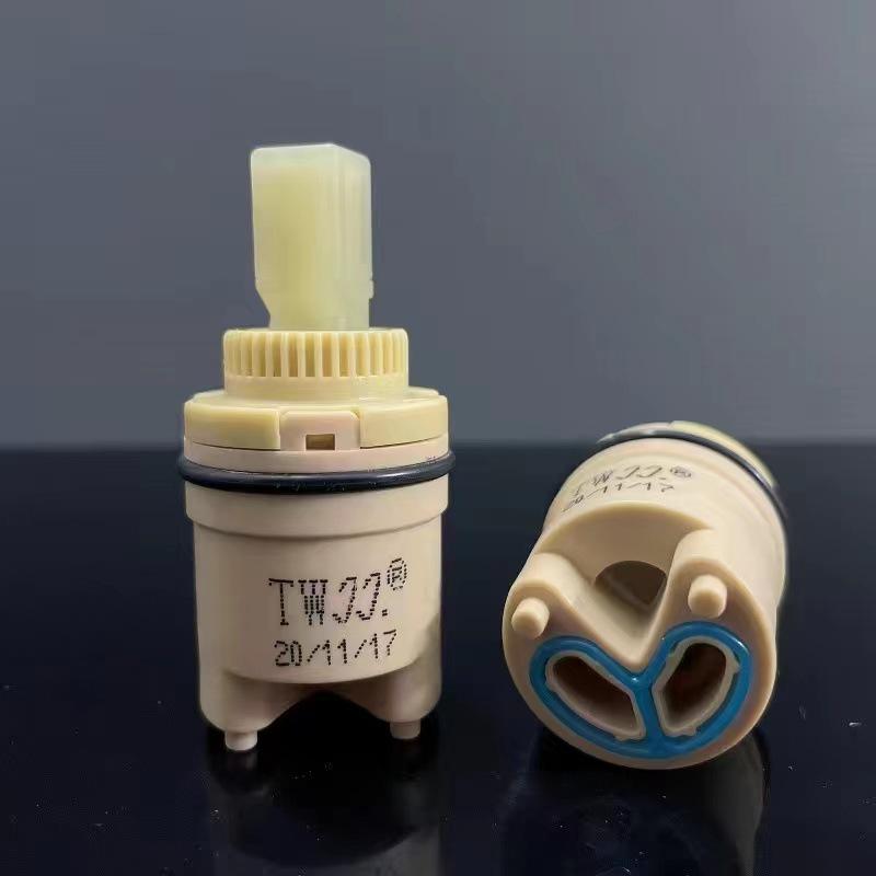 Ceramic Hot/Cold Faucet Cartridge Kit for Kitchen, Basin, and Shower Repair