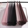 Women's High-End Mesh Pleated Midi Skirt - Summer Slimming Big Swing Tulle Skirt