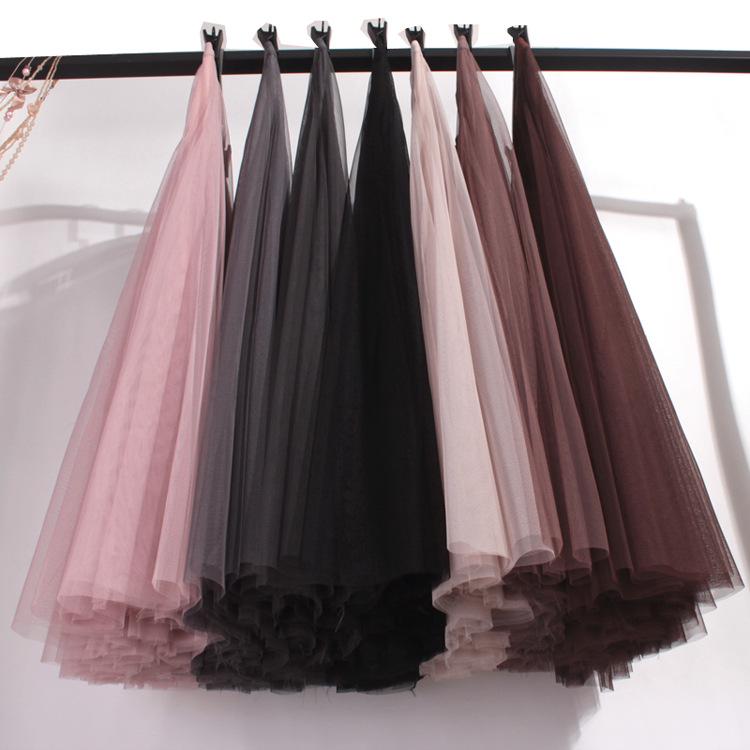 Women's High-End Mesh Pleated Midi Skirt - Summer Slimming Big Swing Tulle Skirt