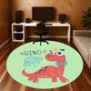 1pc dinosaur crown Round Chair mat Area Rug - Non-Slip, Floor Mat for Office, Bedroom, and Indoor Decor c1125347