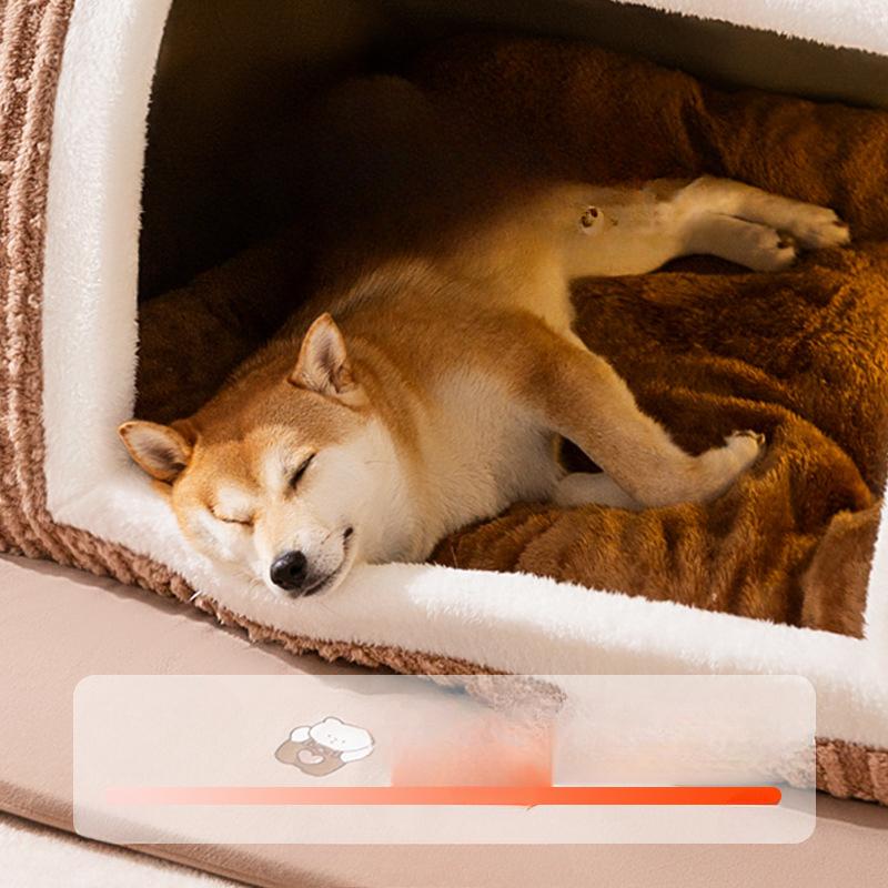 Braun Dreidimensionale Bär Gebogene Haus Zwinger Katze Haus Große Raum Kleine Hund Große Hund Herbst Haustier Lieferungen