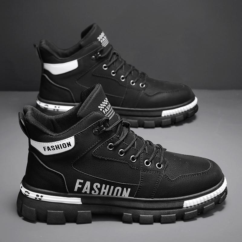 Fashion Hiking Boots Motorcycle Footwear Man High Top Thick Bottom Outdoor Shoes Recommended Comfortable Spring and Autumn Main Push