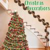 2/4/6/8/10Pcs Christmas Color Strips Christmas Ribbons Garland Indoor Outdoor Festive Decor