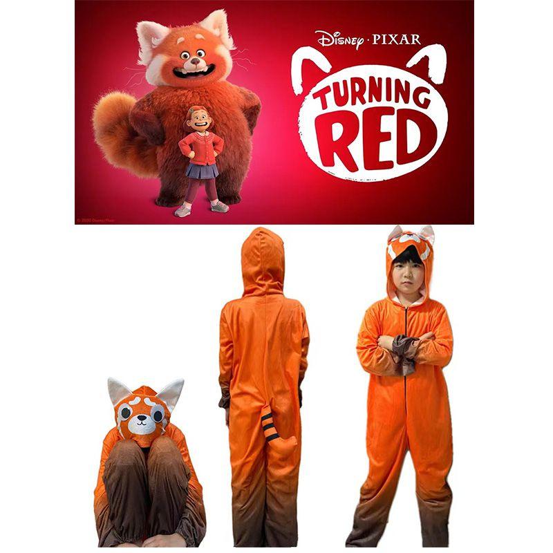 Hoge kwaliteit Turning Red Kinder Panda Kostuum Voor Mei Fans