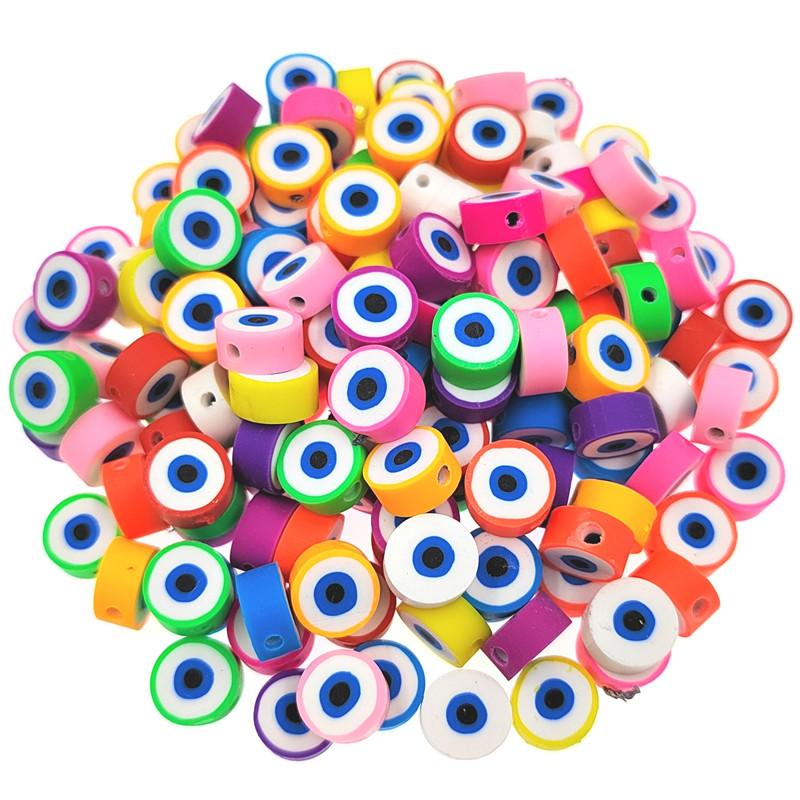 Heart Shaped Jewelry Making DIY for 10mm Bracelet Necklace Spacer Beads Pendant Soft Ceramic