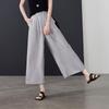 SOFSIL Women's Summer Thin Wide-Leg Cropped Pants