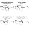 Retro Metal Double Beam Blue Light Blocking Flat Glasses For Men And Women