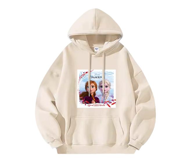 

2025 Новая женская толстовка Disney Frozen Высокое качество 2025 Новая одежда принцессы Эльзы Анны Девочки Свободная куртка Уличная одежда Топ 3XL