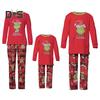 2ks/sada Vánoční rodinný pyžamový set Ladící vánoční noční prádlo Rodinný sváteční noční set Kreslený design Pár Oblečení