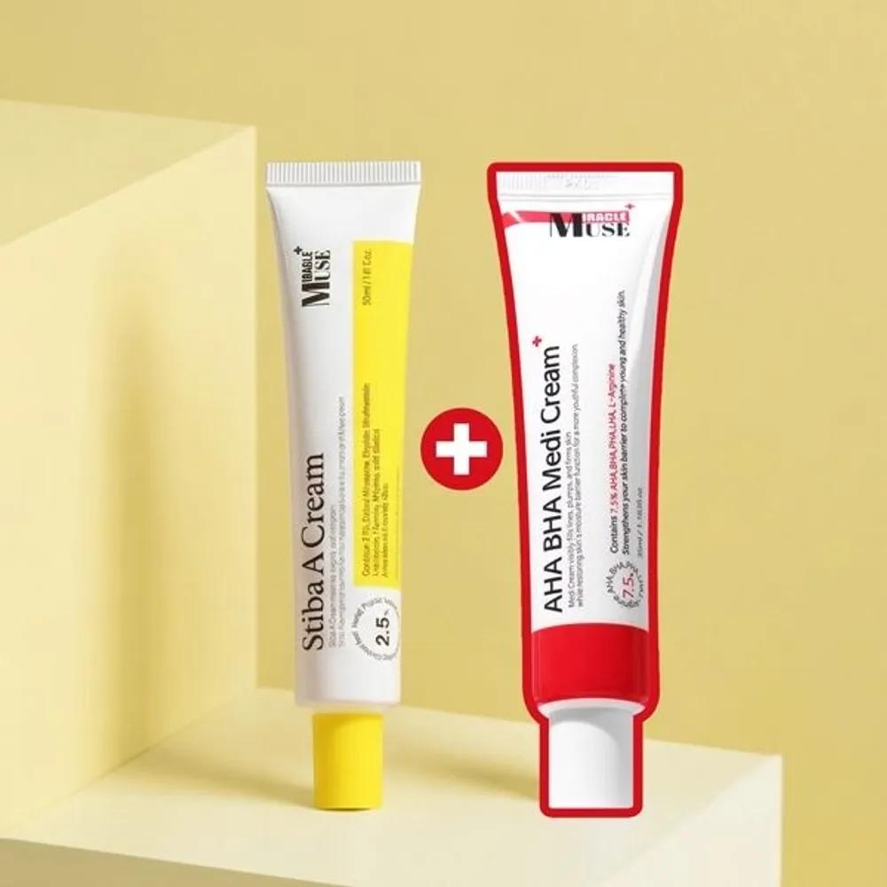 1 Stiva A Cream + 1 AHA BHA Medi Cream