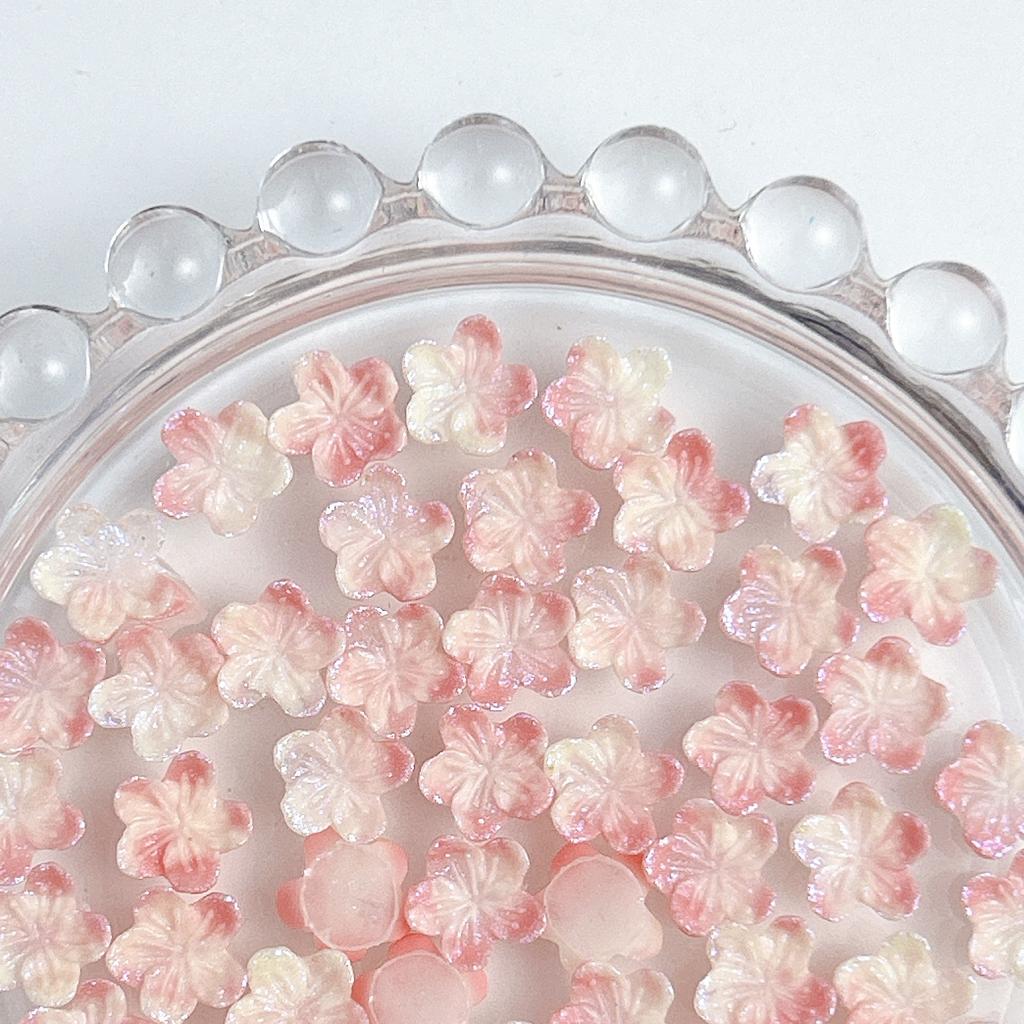 Hot-Selling Floral Color Nail Art Kit Luminous Resin Spring Fresh Nail Art Accessories